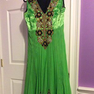 Green Full Length Gown